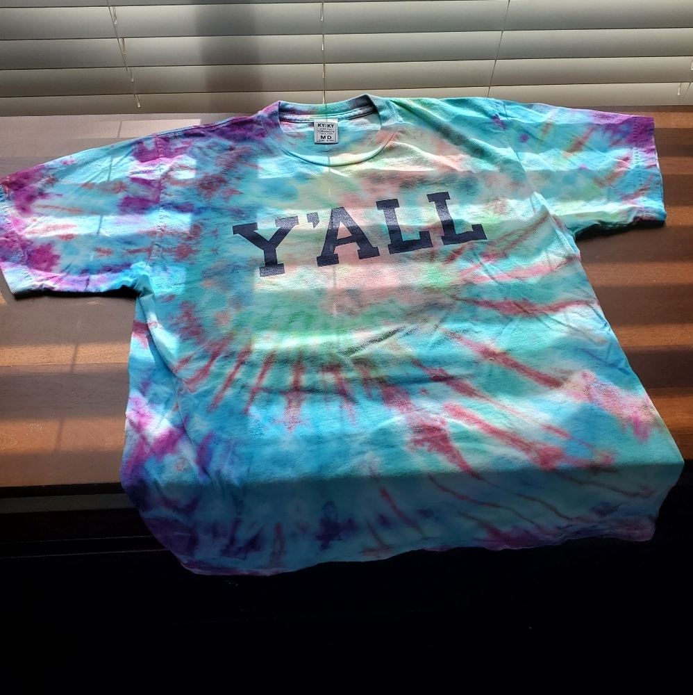 Tie dye Y'ALL t-shirt